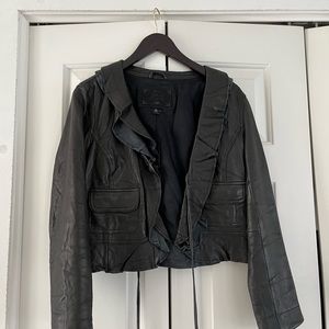 Vintage old navy leather jacket